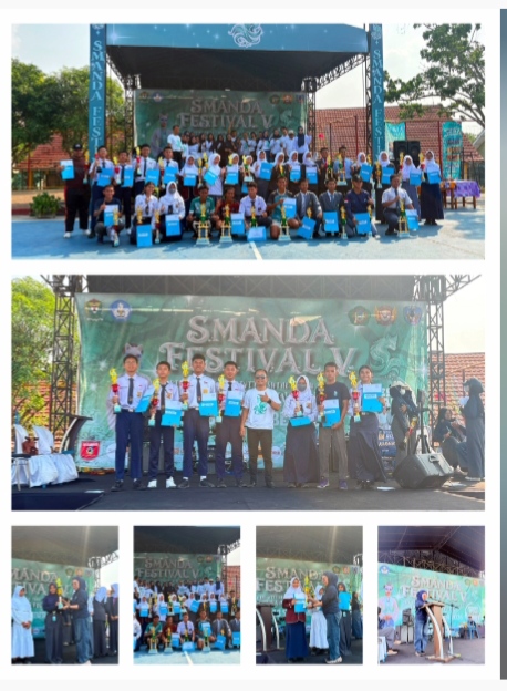 Smanda Fest V SMA Negeri 2 Muara Enim Resmi Ditutup Para Juara Terima Trofi dan Hadiah